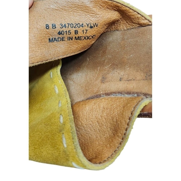 Frye Avery Pickstitch Women’s Suede Leather Crossover Strap Slide Sandals Size 8 - Picture 7 of 9